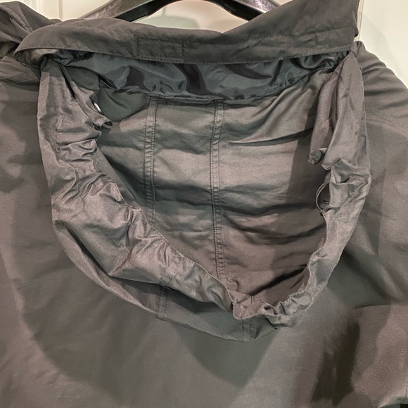 Old Navy mens black coat jacket Sz. XL built-in hood - Picture 5 of 11